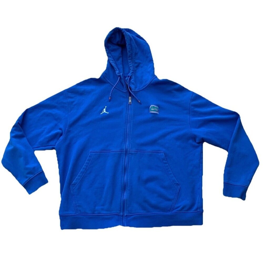 Florida Gators Nike Air Jordan Hoodie Mens 2XL Blue Jumpman Sweatshirt